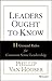 Leaders Ought to Know: 11 Ground Rules for Common Sense Leadership - Book by Phillip Van Hooser