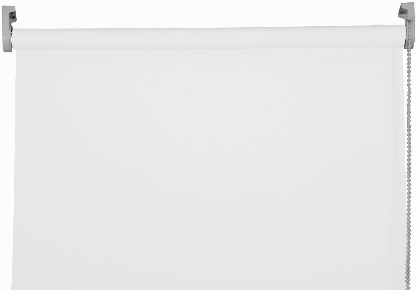 Apex Furnishings White Blackout roller blinds for windows, Thermal Insulated UV Protection Child Safety Trimmable Easy Fit Home office Window Blinds W 120cm x L 165cm