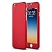 Doinshop for Iphone 6 Cool Hybrid Tempered Glass + Acrylic Hard Case Cover Skin Shell (red)