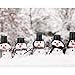 Outivity 600 Pcs Snowman Crafts DIY Kits for Winter Kids Holiday Party Decor Gift,Includes 60 Mini Black Top Hats,360 Snowman Craft Buttons,60 Carrot Noses Buttons and 120 Hands