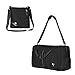 Coreal 60l Foldable Waterproof Travel Camping Duffel Luggage Gym Sport Bag with Shoe Compartment BK
