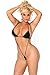 Cocolicious Women's Sling Shot Teddy, Black, One Size