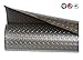 RESILIA - Premium Under The Sink Mat- Large Universal Size, Cut to Fit Cabinets, Shelf & Drawer Liners, Thick Plastic Diamond Plate Surface, 24 x 48 inches, Silver