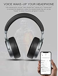 Bluedio V2 (Victoria) Auriculares Bluetooth sobre el oído, PPS12 Controladores inalámbricos Auriculares Micrófono Celular Teléfono PC, Control de Voz Control Volumen Recepción Teléfono, Soporte   Servicios (Negro)