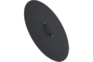 MemoryField Stainless Steel Fire Pit Cover for Bonfire, 28" Round Lid with Handle, Fits Inset Fire Pits, Ideal for Outdoor Pa