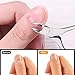 Cuticle Nippers Trimmer Clippers Cutter Stainless Steel Cuticle Remover Tapered Shape Handmade Manicure Nail Care Tool, opove X4 Matte Silver