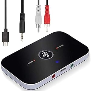 Ozvavzk adapter voor Bluetooth-ontvanger, Bluetooth zender 5.0, Audio 2 in 1 met audio-uitgang 3,5 mm, Audio RCA