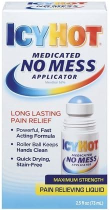 Icy Hot Medicated No Mess Applicator 2.5oz (Pack of 4)