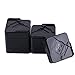 ZHENXI Adjustable Bed Riser Furniture Lift Bed Frame Risers Create Under Bed Storage Heavy Duty Set of 8 (1x4x4) Black Color