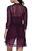 BMAKA Women Outfits Halter Lingerie Mini Nightwear Transparent Lace Babydoll Sets of 3