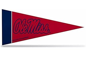 Rico Industries NCAA Mississippi Ole Miss Rebels 4-Inch by 9-Inch Classic Mini Pennant Décor