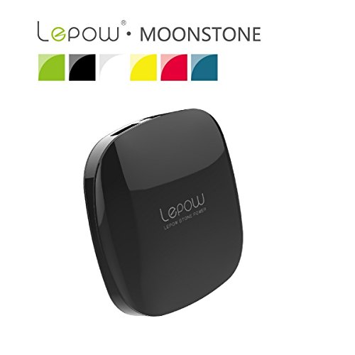 Lepow® Moonstone Series 3000mAh Lithium Polymer Portable Charger External Battery Pack Backup Power Bank with Dual USB (1.2A/0.5A) output and LED Battery Indicator for iPhone 5S, 5C, 5, 4S, iPad Air, mini (Apple Adapters - 30 pin and lightning, not included), Samsung Galaxy S5, S4, S3, S2, Note 3, Galaxy Tab 3, 2, HTC, LG, Nexus, Nokia, Sony and Most other Android Smartphones, Tablets, PS Vita and other USB charged devices - Black Lepow® Moonstone Series 3000mAh Lithium Polymer Portable Charger External Battery Pack Backup Power Bank with Dual USB (1.2A/0.5A) output and LED Battery Indicator for iPhone 5S, 5C, 5, 4S, iPad Air, mini (Apple Adapters - 30 pin and lightning, not included), Samsung Galaxy S5, S4, S3, S2, Note 3, Galaxy Tab 3, 2, HTC, LG, Nexus, Nokia, Sony and Most other Android Smartphones, Tablets, PS Vita and other USB charged devices - Black