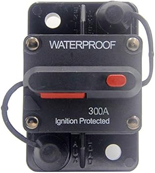 Amazon Com Anjoshi 300 Amp Circuit Breaker 20a 300a With Manual Reset Waterproof Inline Fuse Inverter For Marine Trolling Motors Boat Atv Manual Power 12v 36vdc Automotive