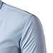Mada Mens Casual Short Sleeve Business Dress Shirt Solid Color Slim Fit Shirts