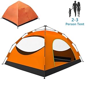 LETHMIK Backpacking Tent, Instant Automatic pop up Tent, 2-4 Person, Waterproof Lightweight Double Layer Camping Tent…
