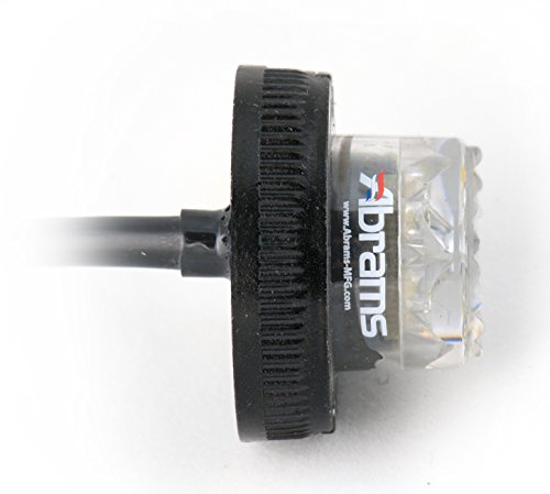 Abrams SAE Class-1 Impact 6 (White/White) 18W - 6 LED Emergency Vehicle Truck LED Hideaway Surface Mount Strobe Warning Light