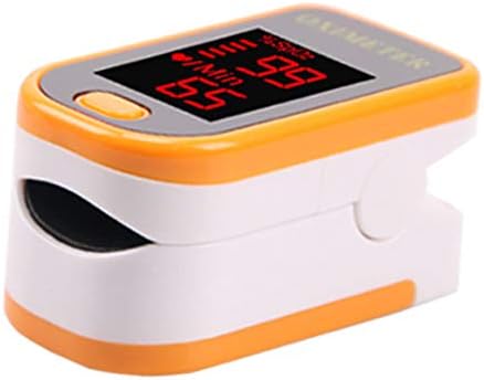 LYXMY Fingertip Pulse Oximeter with LED Display,Portable Oxygen Saturation Monitor Heart Rate,Pulse Rate for Family Health Care(Orange)