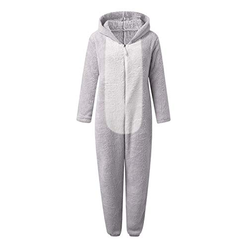 VEKDONE Women Oversized Sherpa Romper Warm Fuzzy Fleece Onesie