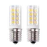 Kohree E17 LED Bulb Microwave Oven Light, Stove Bulb Light 4W Daylight White Non-dimmable 6000K 52X2835SMD AC110-130V (Pack of 2)
