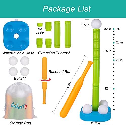Liberry Adjustable TBall Set for Kids and Toddlers, Includes Kids