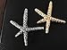 QTMY 2 PCS Metal Starfish Hairpin Hair Clips Hair Accessories