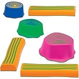 Edx Education Step-A-Trail - 6 Piece Obstacle Course For Kids - Indoor and Outdoor - Build Coordination and Confidence - Physical and Imaginative Play
