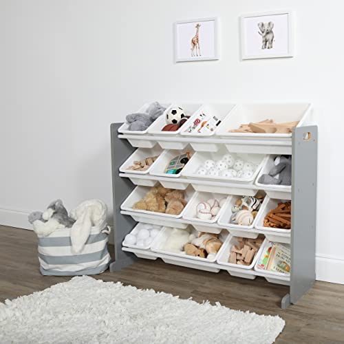Humble Crew Supersized Wood Toy Storage Organizer, Extra Large, Grey