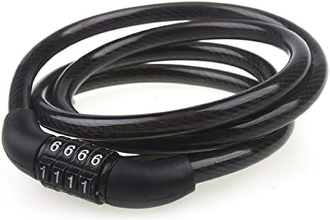 THEFT PROTECT 4ft Stroller Lock, Bike Lock and Snowboard Lock in Black by Luvit