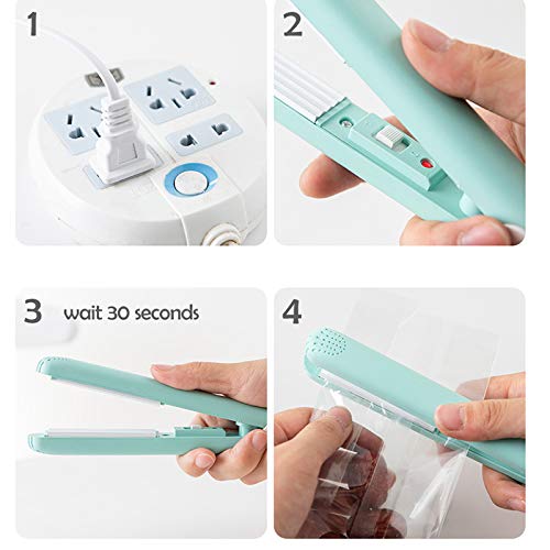 Bangoo Portable Mini Heat Sealer Plastic Package Storage Bag Sealing Machine Food Vacuum Sealers Seal for Food Snack Kitchen Accessories