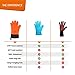 BBQ Grilling Gloves, Heat Resistant Kitchen Silicone Oven Mitts Extra Long Waterproof (Orange)