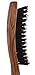 PERFEHAIR 100% Pure Boar Bristle Teasing Hair Brush with Wooden Handle, 3 Row Slim Backcombing Brush, 8.8 inch