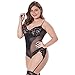 JYVIN Plus Size Lace Teddy Black Sexy Lingerie Chemise Sets Babydoll Bodysuit