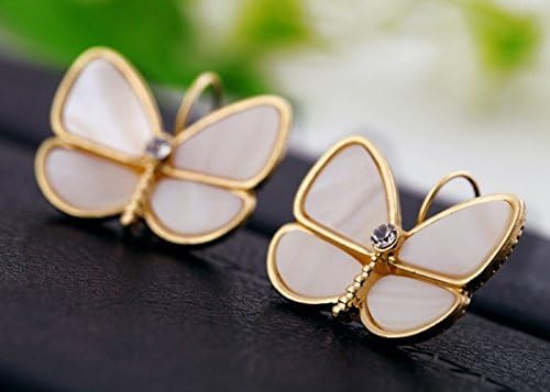 Lvxuan Small Batch Of Qingdao Day South Korean Version Of The Ear Jewelry Wholesale New Personality Shell Butterfly Earrings