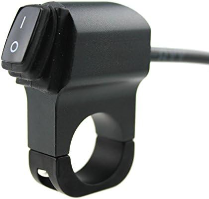 Ambuker 12v 16A Motorcycle CNC aluminium alloy Switches 7/8 22-23mm Handlebar headlight Switch with indicator Sport Dirt Electric Bike Interrupteur Moto