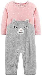 Carter's Baby Girls' Microfleece Jumpsuits