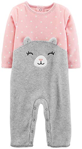 Carter's Baby Girls' Microfleece Jumpsuits