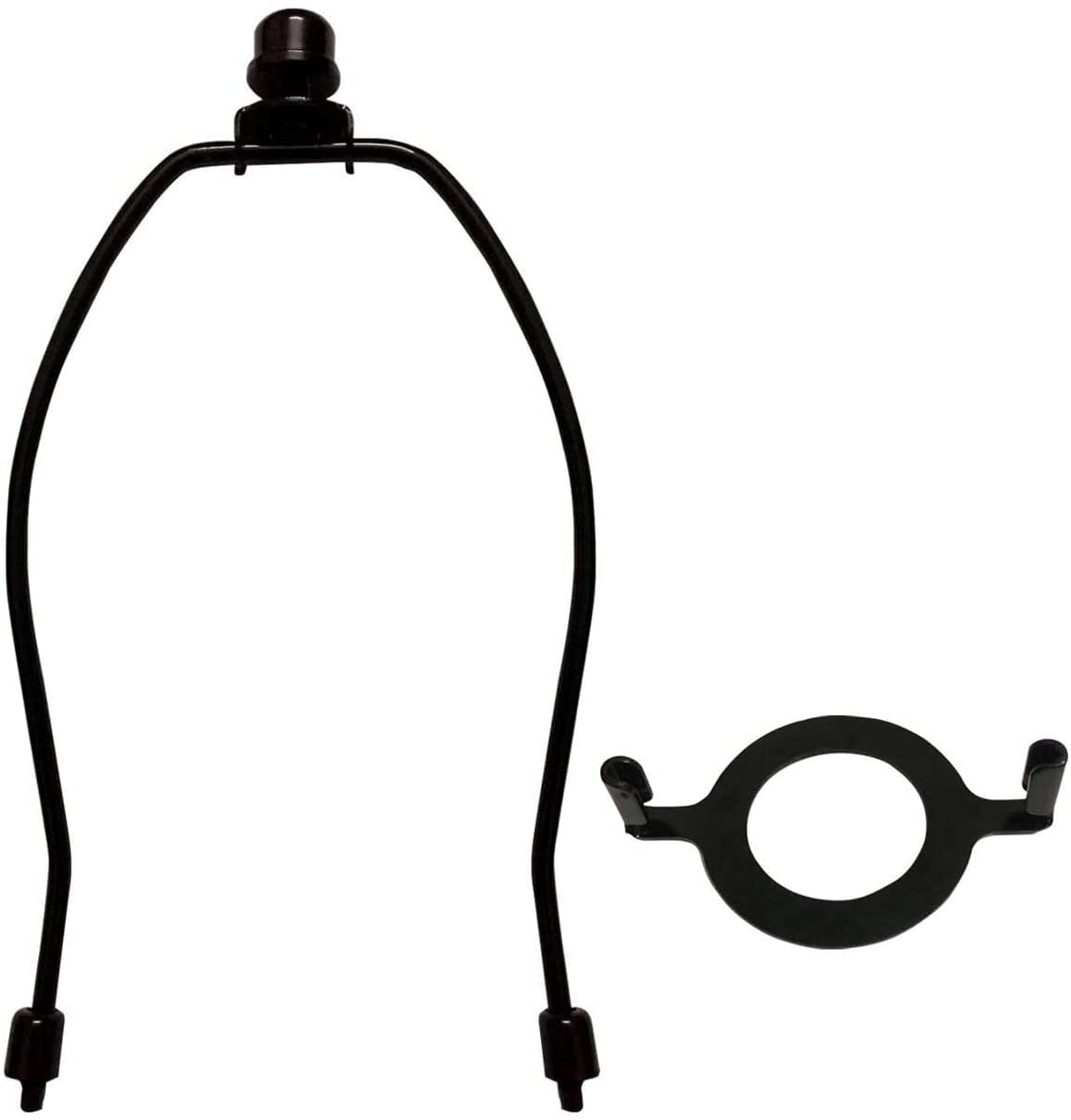 Photo 1 of 5" Lamp Shade Harp Holder and E26 Light Base UNO Fitter Adapter Converter Finial Set,for Table and Floor Lamps