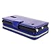 for Samsung Galaxy Note 4 Case - Cellularvilla PU Leather flip Wallet Bag Pouch Case with Credit Card Slots Pockets Cover for Samsung Galaxy Note 4 SM-N910S / SM-N910C (Midnight Blue)