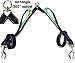 Vaun Duffy Double Dog Leash Coupler with Two Padded Handles, No Tangle Splitter Swivel, Reflective Stitching, 1 Inch Wide, Adjustable 18-24 Inches, Strong Lead for Walking 2 Large or Medium Dogs