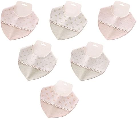 Baby Bandana Drool Bibs-6Pack Newborn for Drool Teething Toddler Shower Gift Set