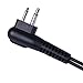 HDE Acoustic Tube Earpiece Mic for Motorola Radios PTT 2 Pin Walkie Talkie Earpiece Two Way Covert Surveillance for CP200 GP2000 CLS1450 and Other Models (5 Pack)