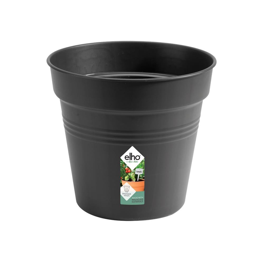 elho Green Basics Growpot 30 - Growpot for Grow your Own - Ø 30.0 x H 27.7 cm - Black/Living Black — image 1