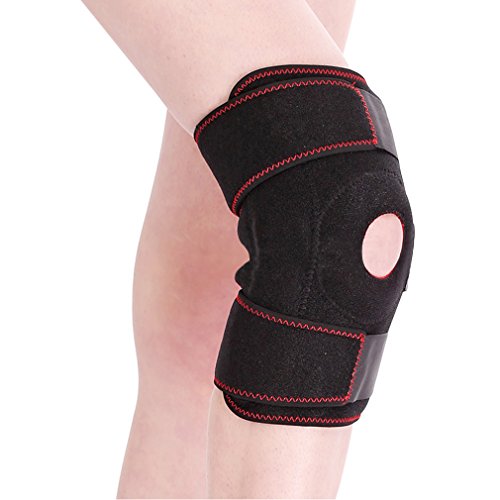 Vovii Knee Brace Support with Steel Springs Stays and Anatomically Pad Surrounds the Kneecap for Sports Injuries, ACL and MCL, Adjustable One Size Knee Brace with Open Patella Stabilizer,Women/Men