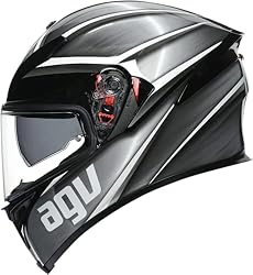 AGV K5 S Tempest Motorcycle Helmet Black/Silver Large
