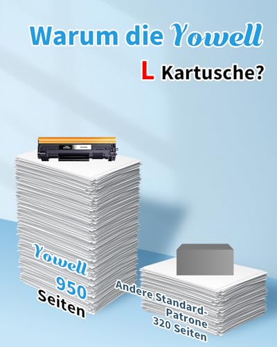 Yowell 142A W1420A Toner Cartridge with Chip Compatible with HP 142A W1420A 142X W1420X for HP LaserJet MFP M140w Toner for LaserJet M110w M110 MFP M139w M139 M140w M140 (1 Black)