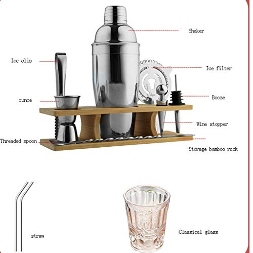 Sektkühler Eisbehälter Weinkühler Barkeeper Cocktail Shaker Set - Edelstahl-Cocktail-Bar Set Mix Getränk Shaker Kit… – Bild 7