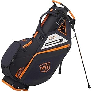 WILSON Staff WILSON EXO CARRY BAG, Black/Orange, One Size, Model: WGB6000BL