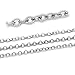 VALYRIA 16.4ft Stainless Steel Links-Closed Cable Chains for Jewelry Making 3x2.5mm