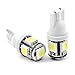 Super Bright Xenon White 360° 5SMD 168 194 2825 Car LED Bulbs Light Lamp (pack of 2)