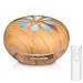 Diffuserlove Diffuser 550ML Ultrasonic Remote Control Essential Oil Diffuser Wood Grain Cool Mist Humidifier with 7 Color LED Lights Waterless Auto Shut-off for Home Bedroom Yoga Office (Yellow)